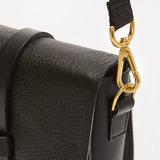 Dinky Upcycled Leather Handbag Black