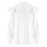 Shalina Embroidered Top in White by Dilli Grey