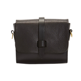 Dinky Upcycled Leather Handbag Black