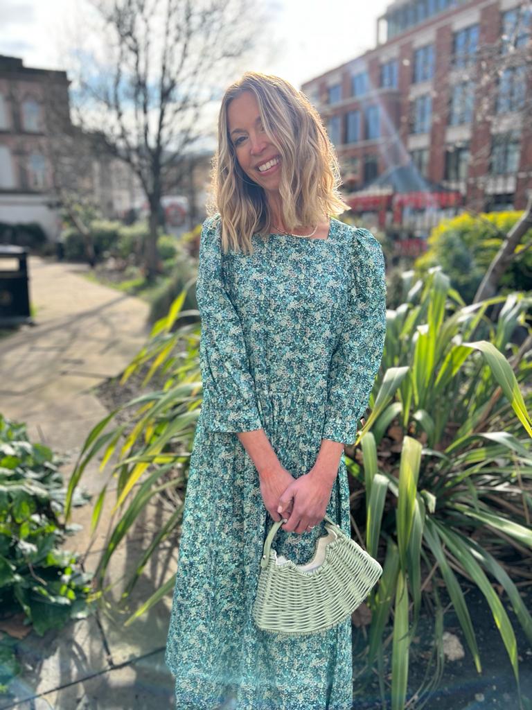 Chive Liberty Dress by Justine Tabak