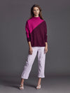Chloe Jumper in Merlot/Dark Pink by LAM