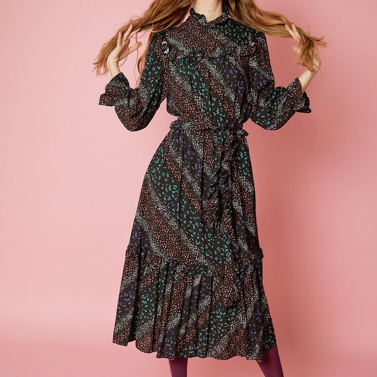 The Rosalie Dress in Abstract Animal by The Well Worn