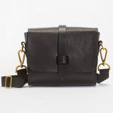 Dinky Upcycled Leather Handbag Black