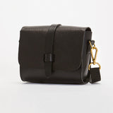 Dinky Upcycled Leather Handbag Black