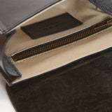 Dinky Upcycled Leather Handbag Black