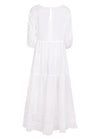 Chikankari-Embroidered Maxi Dress in Jasmine by Dilli Grey
