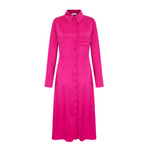 Gala Satin Midi Shirt Dress by Aligne