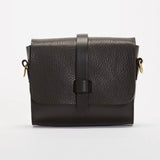 Dinky Upcycled Leather Handbag Black