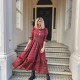 Red Tartan Felicity Dress