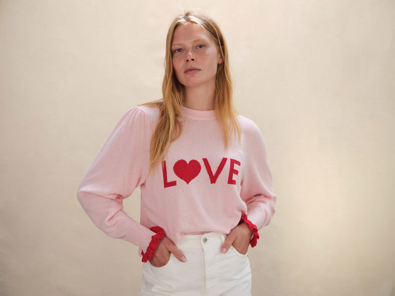 Love Jumper in Pink/Scarlet by LAM