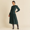 Mini Bud Drop Waist Ruffle Midi Dress by Albaray