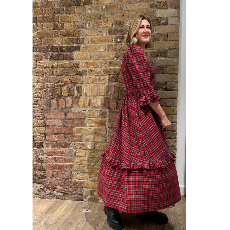 Traditional sales tartan dress