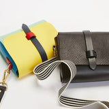 Dinky Upcycled Leather Handbag Black