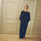 Roxane Linen Blouse  - Black