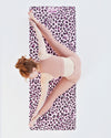 Pink Leopard Print Travel Yoga Mat