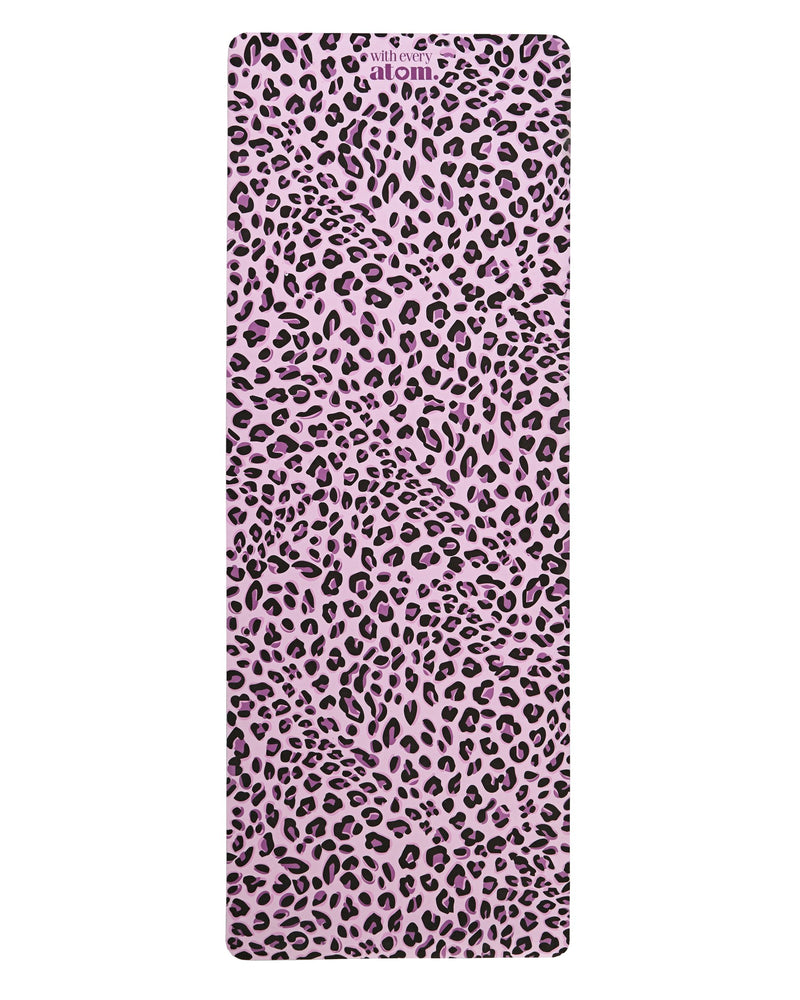 Pink Leopard Print Yoga Mat Pink Leopard Yoga Wear Co-ord Set