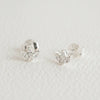 Sparkly Marquise Fan Stud Earrings - Silver by Claire Hill