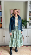 Ella Midi Skirt Laurel  by Minkie Studio for Percy Langley
